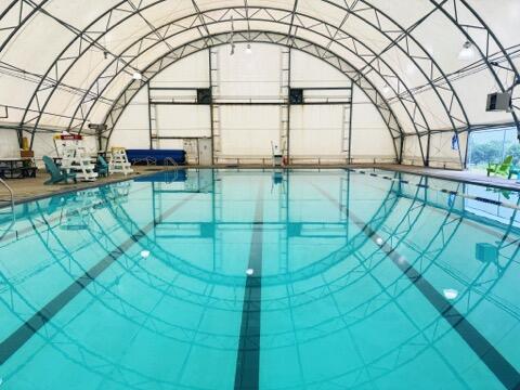 inside of Covington's aquatic center